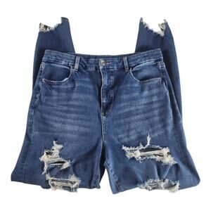 American Egle Curry Super Hi-Rise Stretch Jegging Distressed Women's 12Reg